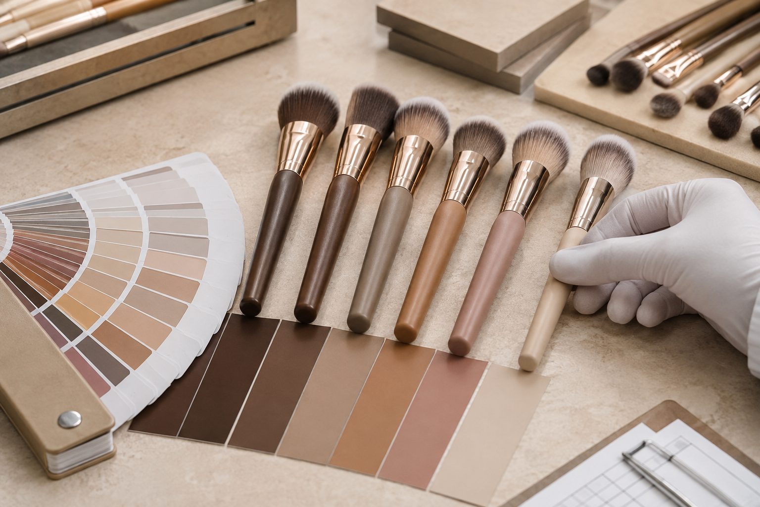 Physical color matching with product samples